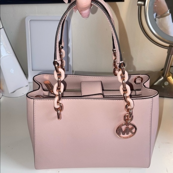 Michael Kors Handbags - Michael Kors bag (Sofia tote medium), light pink / rose gold hardware